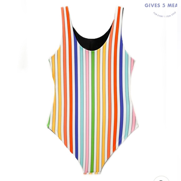 Limeapple Girl’s Rebel - Reversible Rainbow Sunglasses One Piece Swimsuit - Picture 16 of 16